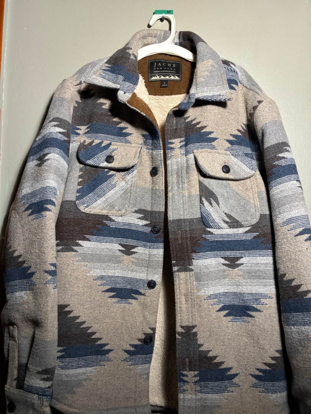 Jachs Brown Corduroy Jacket with Cream Sherpa Lining